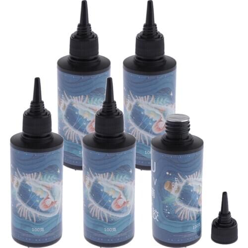 5x100g Crystal Epoxy Resin UV Glue Nail Art Tools For DIY Home Professional Craft Jewelry Earrings