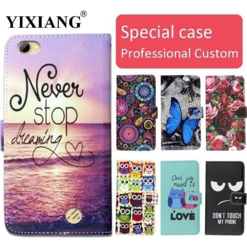 Fashion cartoon printed flip wallet leather case for DEXP Ixion MS550 with Card Slot phone bag book case,free gift