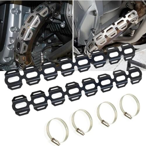 Motorcycle Exhaust Heat Shield Wrap Muffler Pipe Cover Heel Guard Protection For BMW F650GS F700GS F800GS ADV. R1200 GS LC ADV