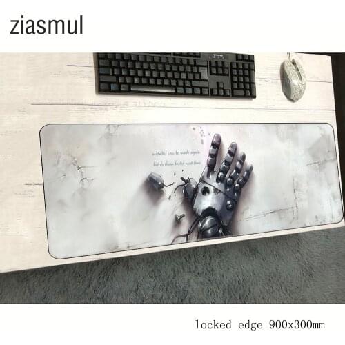 Fullmetal Alchemist mousepad gamer 900x300x3mm gaming mouse pad big notebook accessories High quality padmouse Professional mat