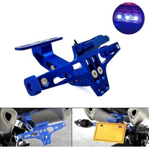 For Kawasaki Z750 Z800 Z1000 Z1000SX ER6N/F ninja 250R/300 Motorcycle Adjustable Angle License Number Plate Frame Holder Bracket