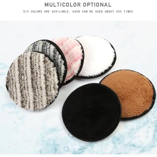 2pcs Soft Sponge Double Sided Makeup Remove Puff Towel Beauty Facial Powder Puff For Lazy Face Cleansing Cloth Pads