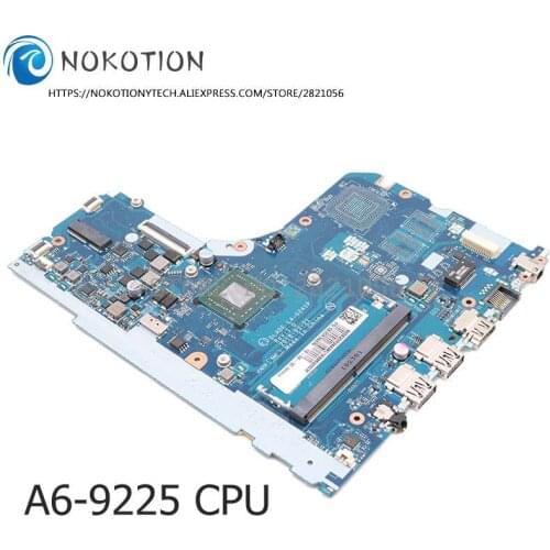 NOKOTION For Lenovo IdeaPad 130-15AST Laptop Motherboard A6-9225 CPU DDR4 DLADE LA-G241P FRU 5B20R34439