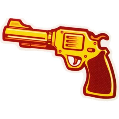 Pistol Gun Art Car Skateboard Notebook Motorcycle Luggage Vinyl Accessories Decorative Car