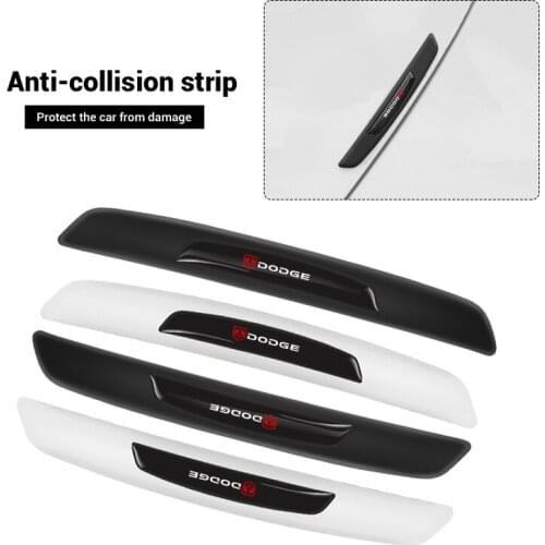 4Pcs Car Anti-Collision Strip Car Door Anti-Scratch Protector Stickers For Dodge Caliber Ram 1500 Caravan Charger Journey