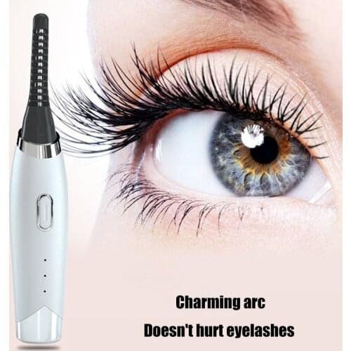 Portable Long Lasting Eye Lash Perming Curling Electric Heated Eyelash Curler Extension Supplies Eye Cosmetic Tool