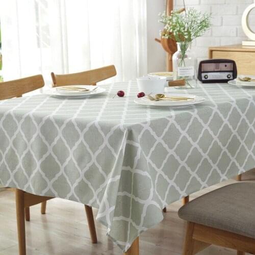 Rectangle Table Cloth and Napkins Placemat fabric geometry Tablecloth Waterproof Home Hotel Dinning Table Cover