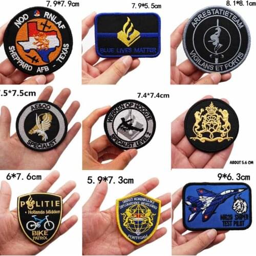 EENHEID DEN HAAG POLICE TACTICAL SAMURAI ARMY Embroidered Patches Clothes Stickers Apparel Accessories Badge