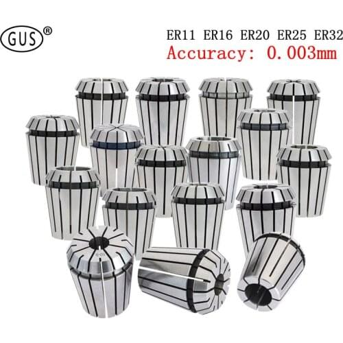 UP ER11 ER16 ER20 ER25 ER32 ER Precision Spring Collet Chuck 0.003mm for CNC Milling Tool Holder Spindle Motor Engraving Machine