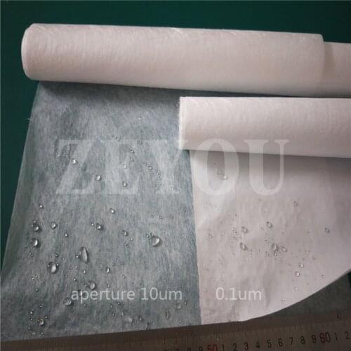 5um 230*260mm air Permeable hydrophobic ePTFE membrane for air filtration and fermentation