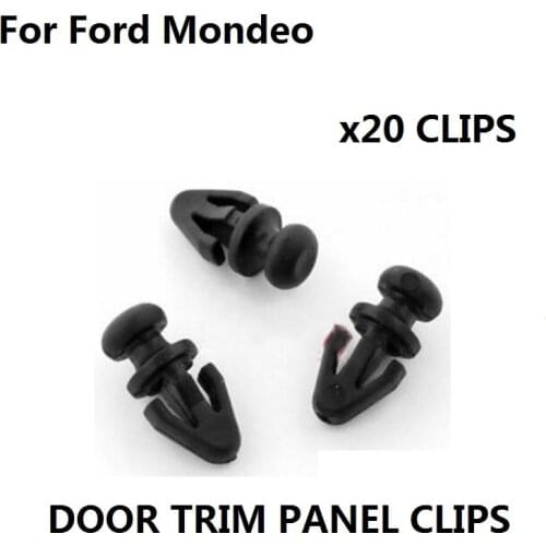X20pcs For Ford Mondeo Door Seal Clips for Sill / Lower Rubber Weatherstrip / Gasket oe#1042065