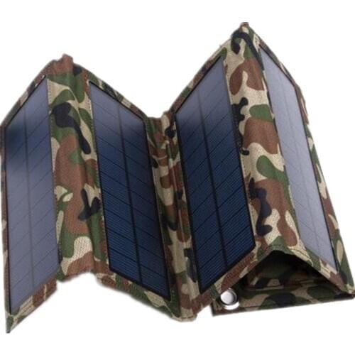 Foldable Solar Charger for cell phone camouflage Mobile power supply 5.5v/640mA 8w Solar panels charge