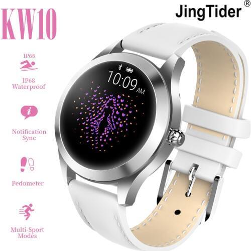 KW10 Fashion Smart Watch Women IP68 waterproof Swimming Multi-sports modes Heart Rate Fitness Tracker Bracelet Ladies smartwatch