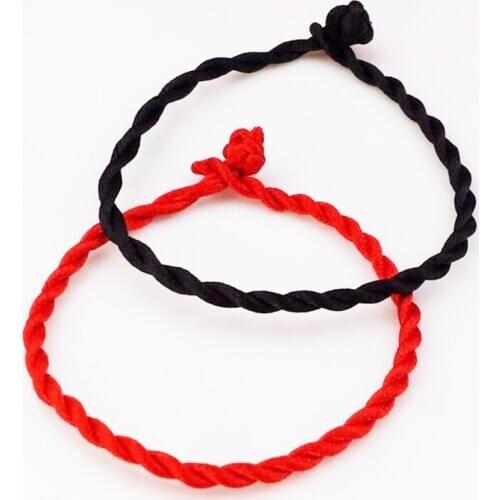 10Pcs/Lot Handmade Lucky Red String Rope Bracelet For Women Men Couple Thread Bracelets & Bangles Fashion Jewelry Gift