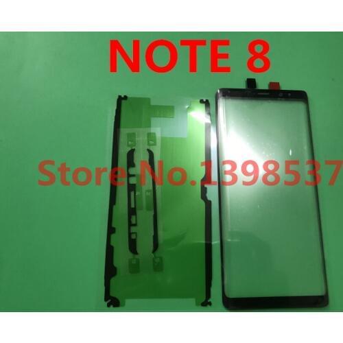 100PCS Original For Samsung Galaxy Note8 Note 8 N950 Front Glass 6.3" Touch Screen Top Lens LCD Outer Panel+Adhesive