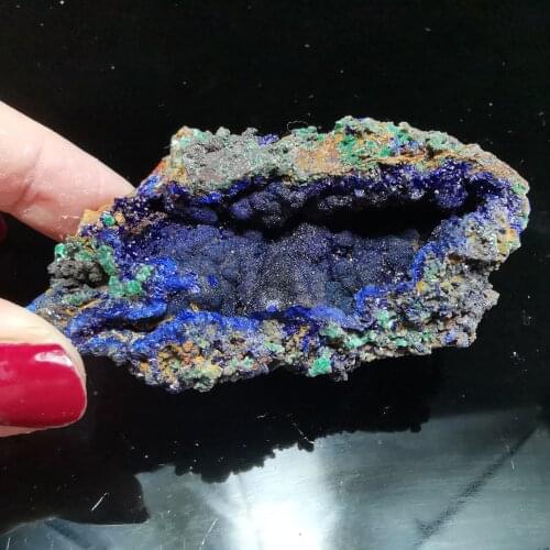 120.7gRare natural quartz crystal natural azurite Malachite gemstone paragenetic stone aural energy healing mineral samples