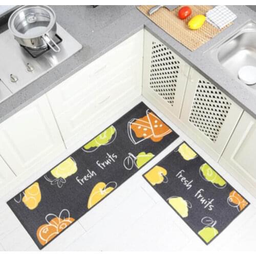 2pcs/set Anti-slip Long Kitchen Bath Mat Entrance Doormat Tapete Absorbent Bedroom Bedside Living Room Carpet 40x60cm 40x120cm