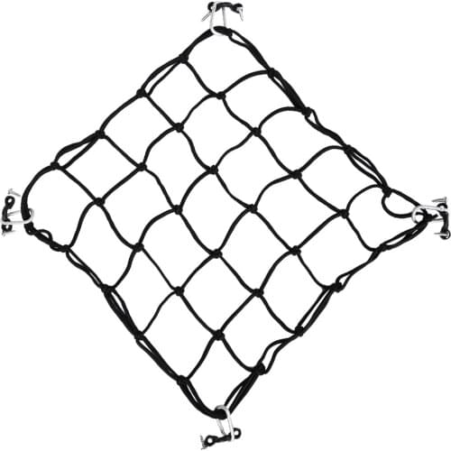 40x40cm Kayak Canoe Boat Deck Cargo Mesh Net W/ Pad Eyes & Snap Hooks