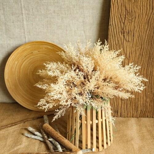 6pc/lot Artificial Rime Plastic Artificial Flowers Home Room Autumn Deocration Wedding Bouquet Decor Accessories Fake Flower