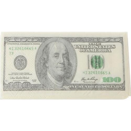 9PCS/Lot 3 Layers Soft Printing Dollars Bill Funny Money Toilet Tissue Napkin Paper For Party Decoration Sanitary Paper