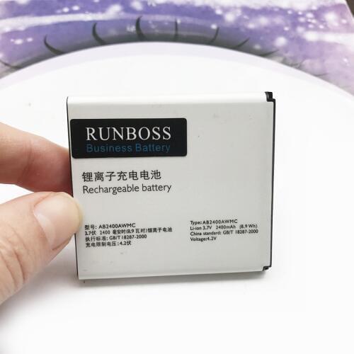 Origianl Battery For Xenium W732 W6500 W832 Cellphone AB2400AWMC For PHILIPS CTW6500 CTW732 CTW832 Mobile Phone Batteries