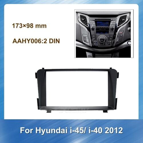 Car Stereo Fascia Frame For Hyundai I-45 I-40 2012 CD/DVD Dashboard Refitting Panel Frame Adapter For Hyundai Installation Kit