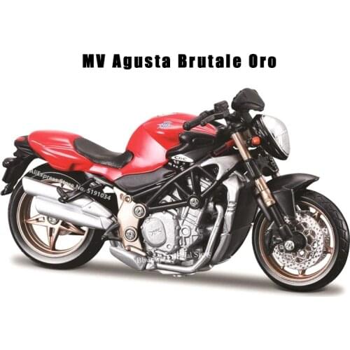Bburago 1:18 Hot New Products Agusta Brutale oro original authorized simulation alloy motorcycle model toy car gift collection