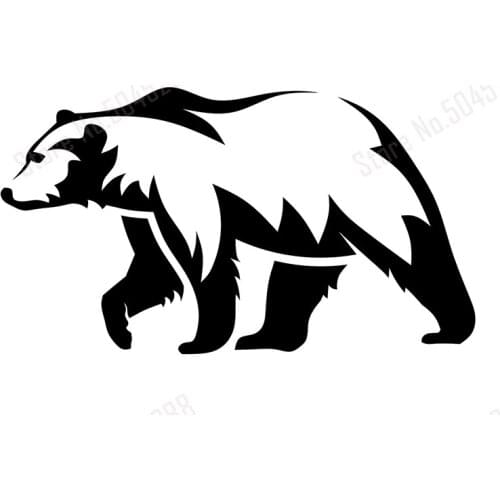Bear Design Car Decals Cute Dear Protection Wildlife Protection Environment Car Notebook Window Stickers Decorated H126