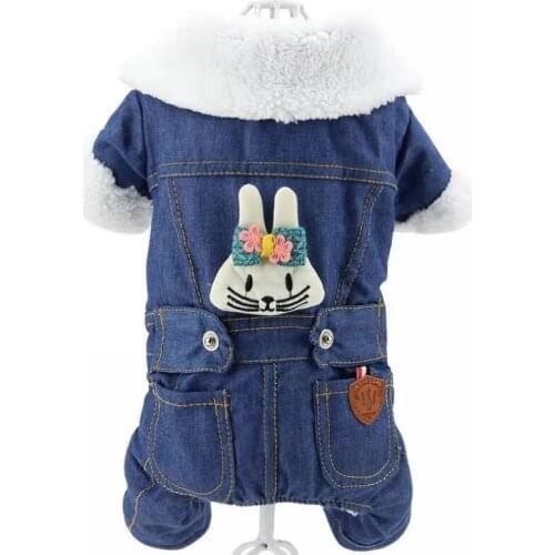 Pet Dog Jumpsuit Thicken Fleece for Small Dogs Warm Winter Clothes dog down wear down jacket Puppy teddy Chihuahua wadded jacket