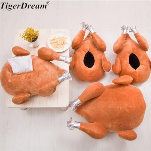 Simulation Turkey Toy PP Cotton Plush Toys Soft Stuffed Chicken Pillows Funny Cushion Creative Gift For Children 4 Style