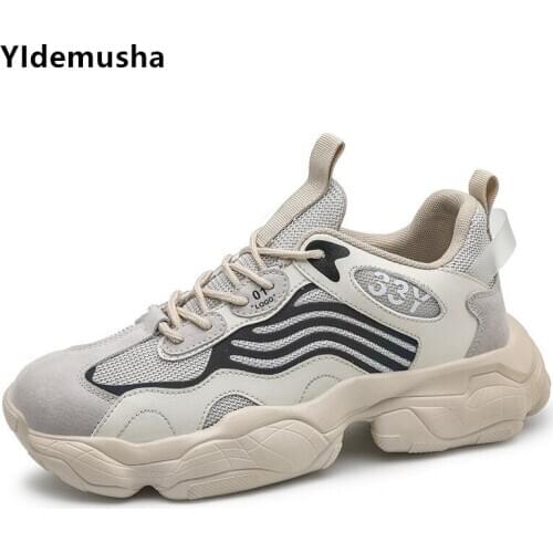 Spring Summer Mens Shoes Fashion Mesh Dad Shoes Men Casual Soft Sole Sneakers Student Trendy Shoes Breathable Men‘s sneakers