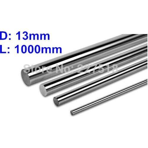4pcs/lot D13mm L1000mm linear shaft 13mm LM Shaft diameter 1000mm long for LM13UU 13mm linear ball bearing linear smooth rod