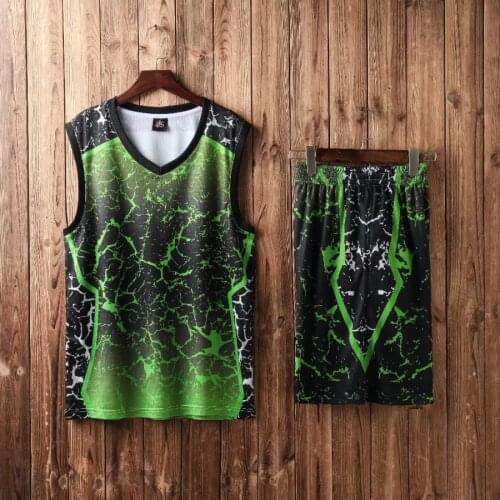 Men Crack Basketball Jersey sets DIY Custom Team Suits, Youth Cheap College Basketball Uniform Throwback Kits tracksuits