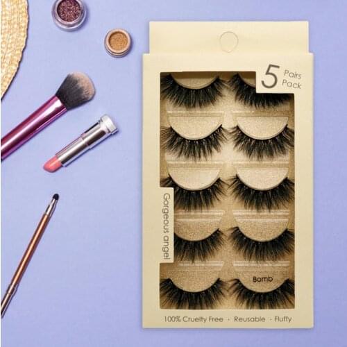 Anti-fade Soft Natural Wispy Fluffy Long Artificial Lashes for Students