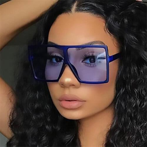 34 Colors Oversized Square Oculos Sunglasses Women Eyewear Big Frame Sun Glasses Female Shades gafas Eyewear Lady
