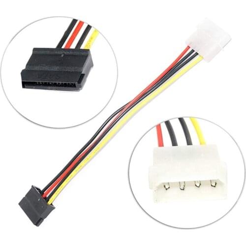 SATA to Molex Power Splitter Extension Cable Connectors Computer Connection And Plugin 4 Pin
