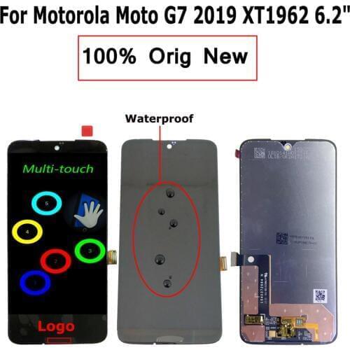 Shyueda 100% Orig New A+ 6.2" For Motorola Moto G7 XT1962 LCD Display Touch Screen Digitizer Assembly Parts with tools