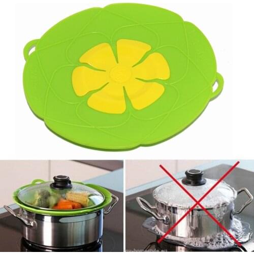 26Cm/28Cm Magic Kitchen Lid Silicone Covers Anti-Overflow Plugging Pot Lid Spill Stopper Cover Kitchen Accessories Kitchen Tools