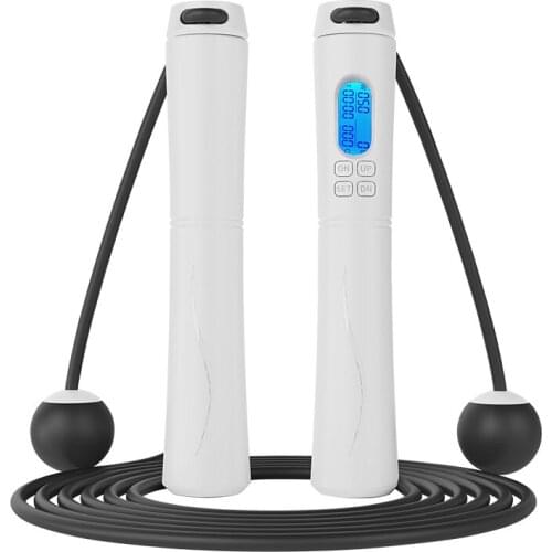 Intelligent Cordless Jump Ropes Skipping Counting Sports Fitness Equipment Indoor Sports Smart Electronic Digital wireless Skip