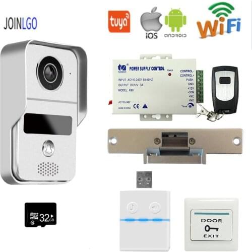 RFID Wireless Wifi 1080P Video Intercom Doorbell Door Phone Outdoor Camera for Android IOS Phone Remote Unlock FREE SHIPPING