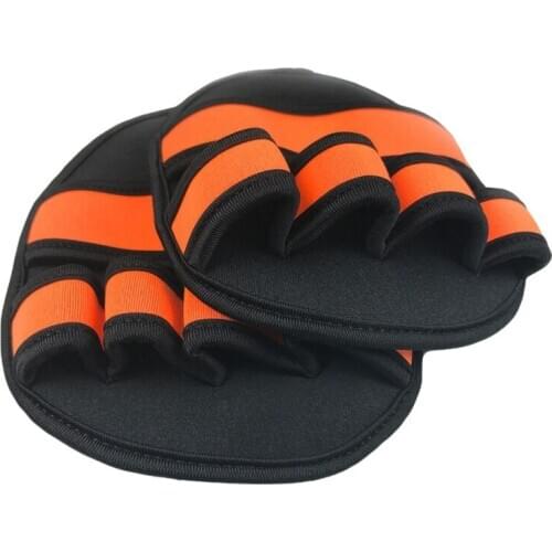 1pair Training Glove Fitness Grips Gloves Anti Slip Lightweight Fitness Gloves Grip Pads Workout Gym Gloves