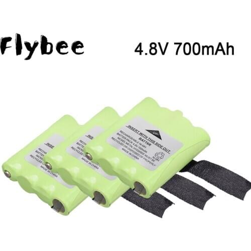 2PCS 4.8V 700MAH NI-MH Rechargeable 2 Way Radio Battery for Midland BATT6R BATT-6R