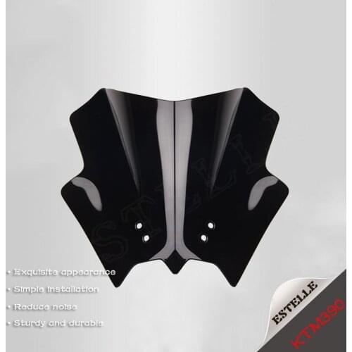For KTM390 Black KTM390Transparent KTM200 KM125 2012 2013 2014 2015 2016 Motorcycle Windshield WindScreen Double Bubble