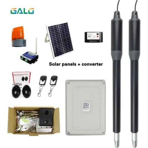 Electric door operator DC24V two swing door opener solar system gate motor