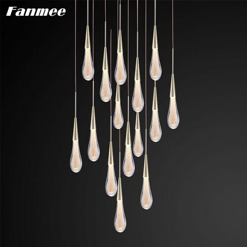 Fanmee Decor Crystal Pendant Lights