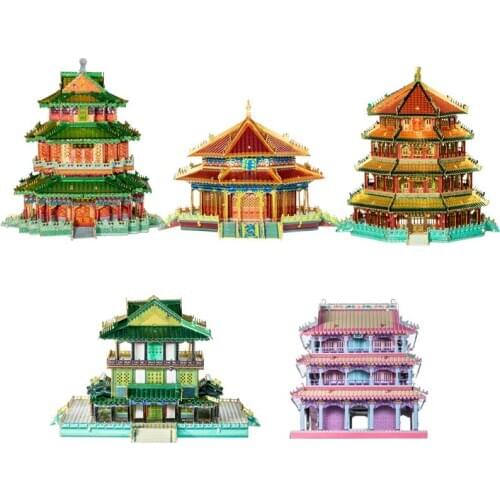 Art Model 3D Metal Puzzle National tide in the palm building Model kits DIY Laser Cut Assemble Jigsaw Toy For Children