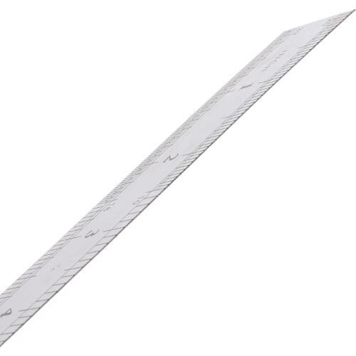Stainless Steel Ruler Double Side Measuring Straight Edge Ruler 60cm Silver Rulers for Sewing