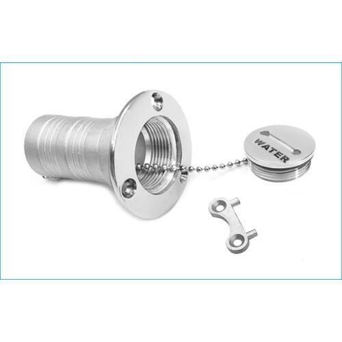 Marine Boat Stainless Steel 316 Deck Filler Of WATER 50mm Socket Boat Motorhome Yacht Caravans Camper Vans Truck