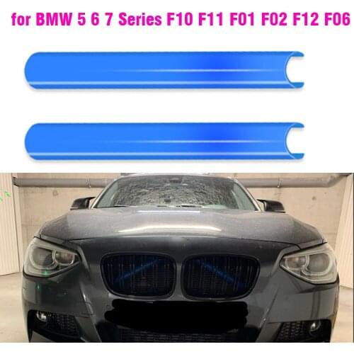 Car Strip Sticker Grille Cover Frame Radiator Fits for BMW 5 6 Series F07 F11 F10 F01 F02 F06 F12 520i 523 525i 530i Accessories