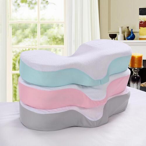 High Quality Memory Foam Anti Wrinkle Pillow Ergonomic Curve Improve Sleeping Pillows Perfect Concave Headrest Neck Support